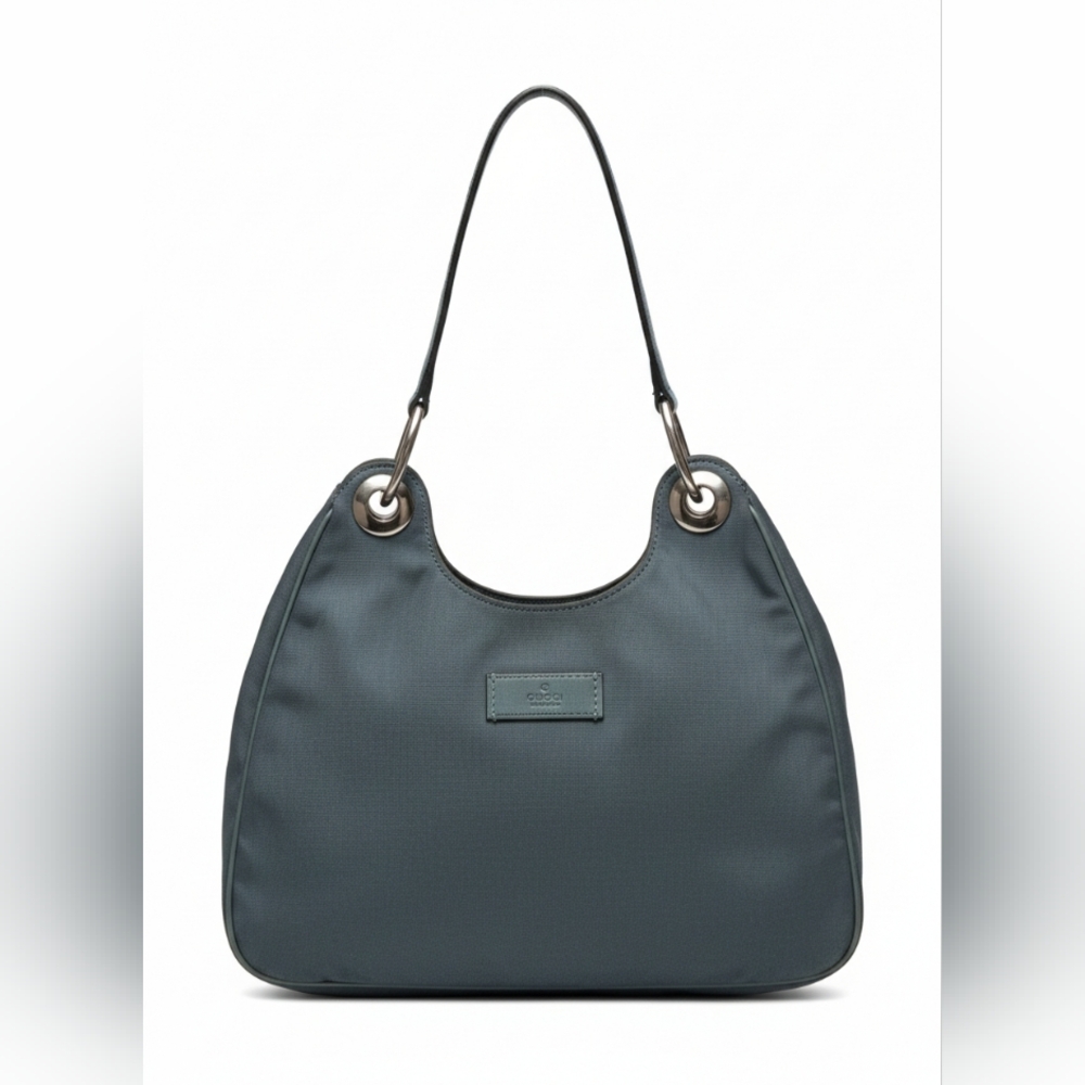 Gucci Vintage Nylon Hobo Shoulder Bag - VGUC!